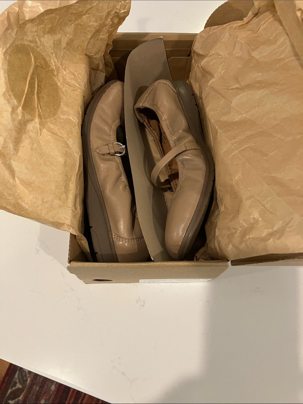 Earth Women's light natural Mary Jane Korvino Flats 6.5
